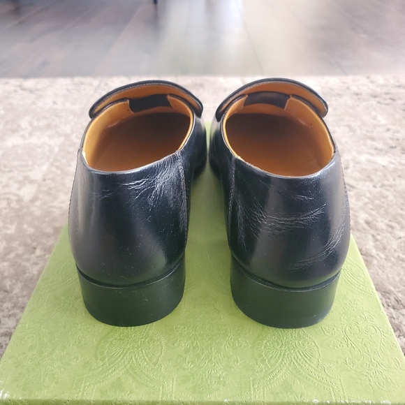 Gucci Jordaan Brixton Mister Horsebit Collapsible-Heel Leather Loafers - Picture 7 of 12